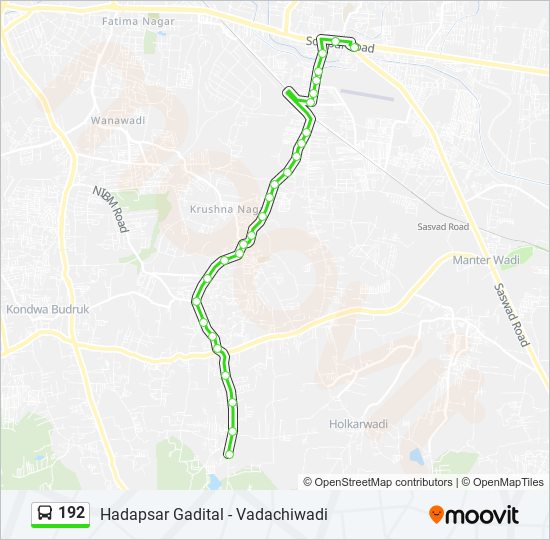 192 Route Schedules, Stops & Maps Hadapsar Gadital (Updated)
