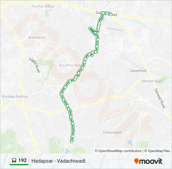 192 Bus Line Map