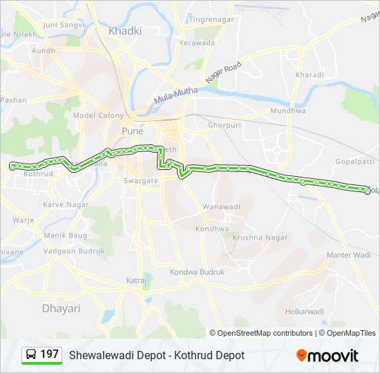 197 Bus Line Map