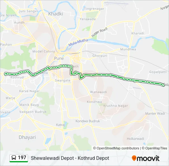 197 Bus Line Map