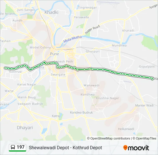 197 Bus Line Map