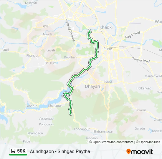 50K Bus Line Map