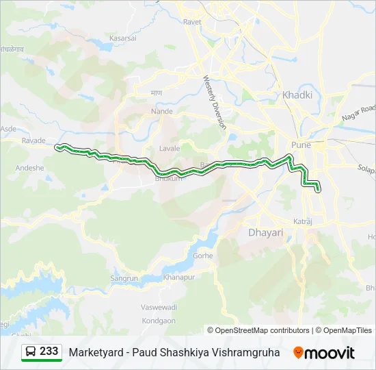233 Bus Line Map