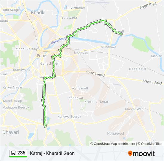 235 Bus Line Map