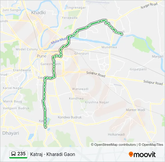 235 Bus Line Map