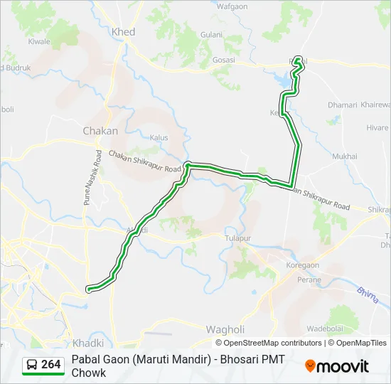 264 Bus Line Map
