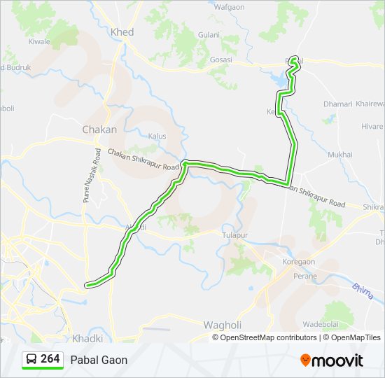 264 Bus Line Map