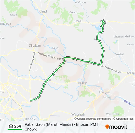264 Bus Line Map