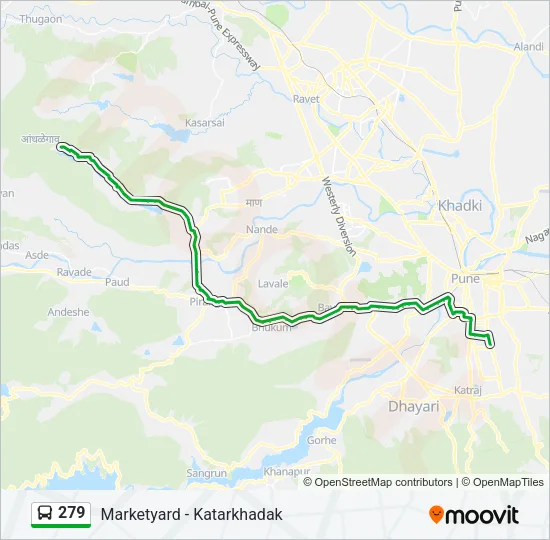 279 Bus Line Map