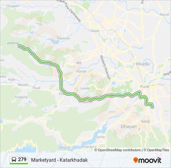 279 Bus Line Map