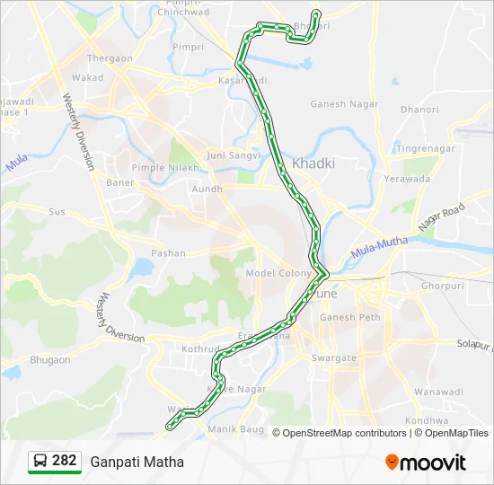 282 Bus Line Map