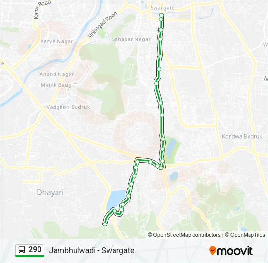 290 Bus Line Map