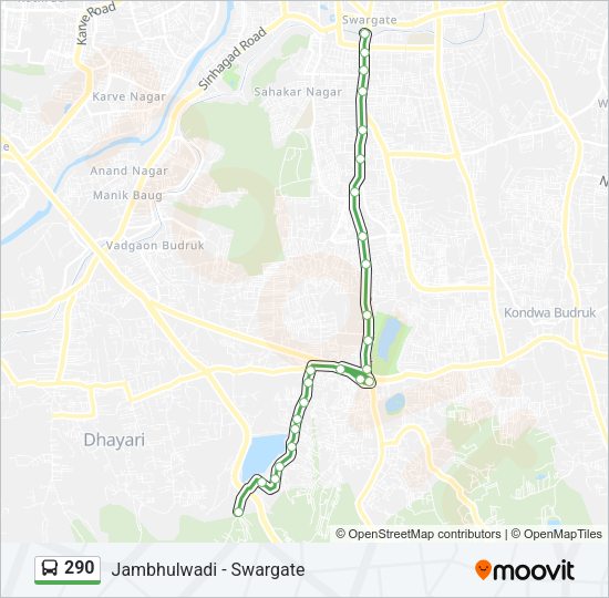 290 Bus Line Map