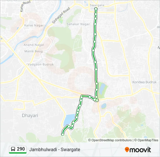 290 Bus Line Map