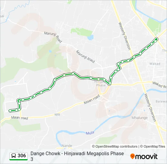 306 Bus Line Map