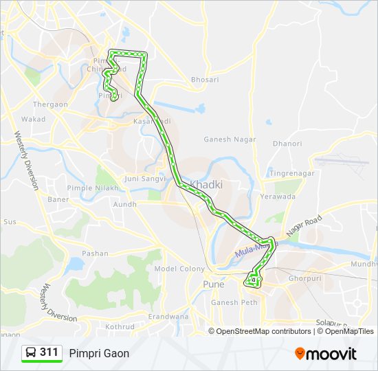 311 Bus Line Map