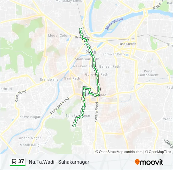 37 Bus Line Map