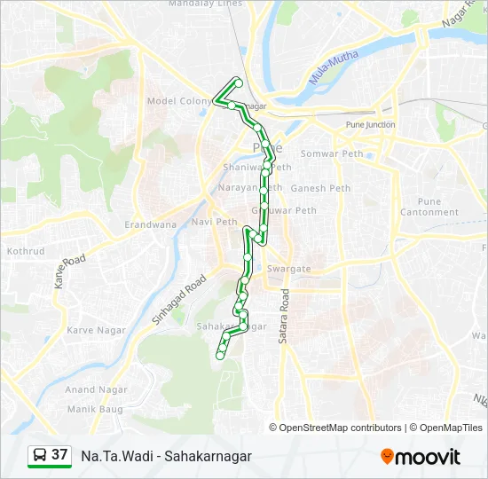 37 Bus Line Map