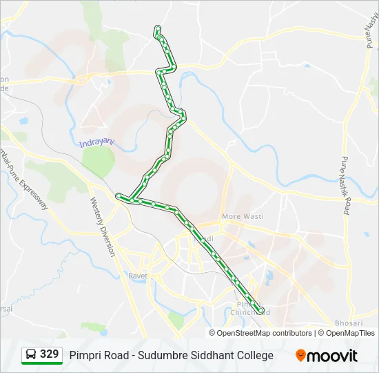 329 Bus Line Map