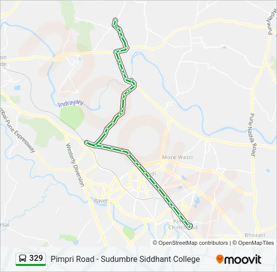 329 Bus Line Map