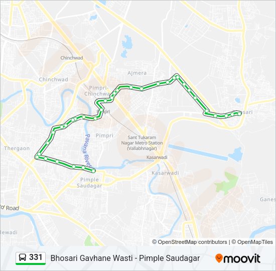 331 Bus Line Map