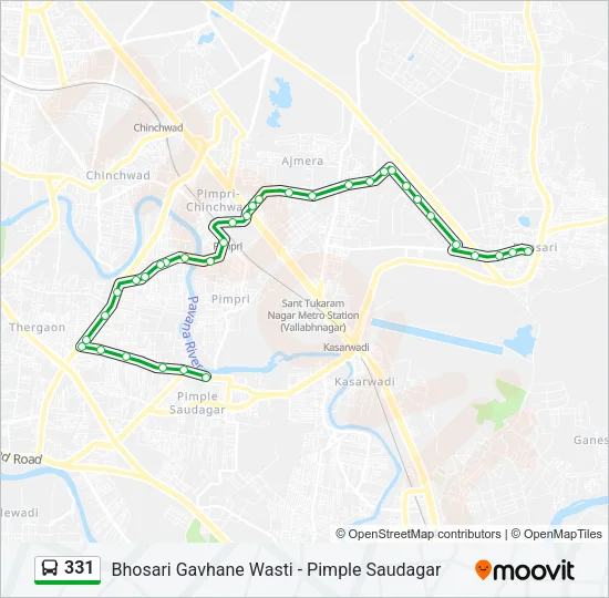 331 Bus Line Map