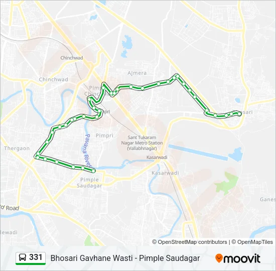 331 Bus Line Map