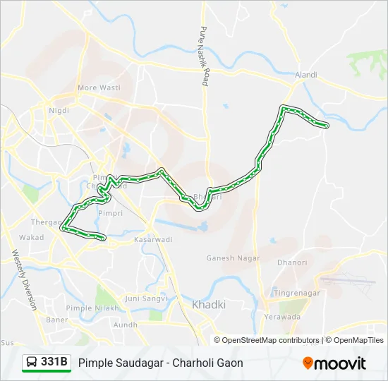 331B Bus Line Map