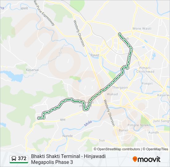 372 Bus Line Map