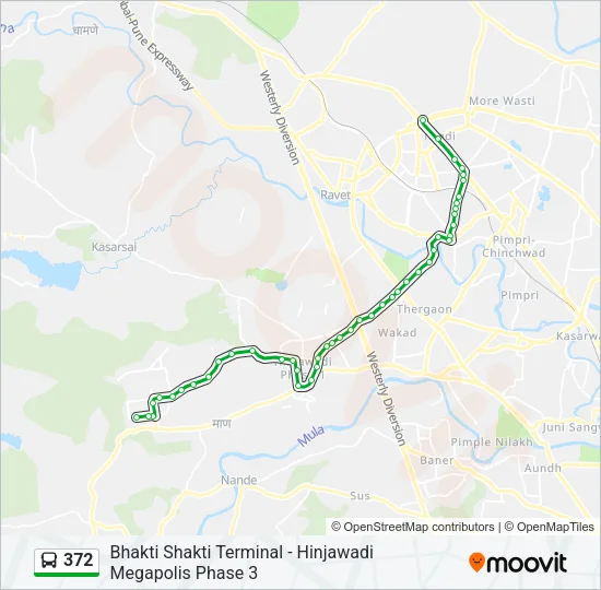 372 Bus Line Map