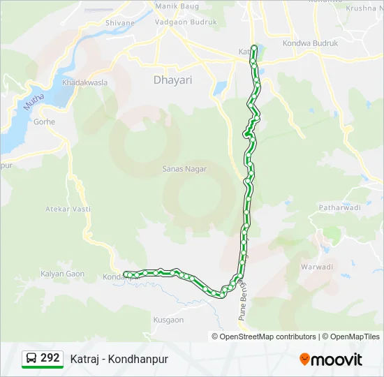 292 Bus Line Map