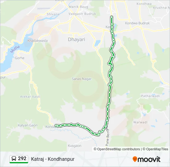 292 Bus Line Map
