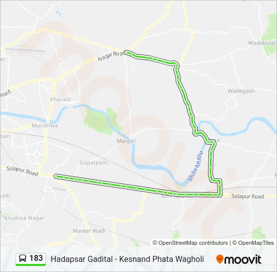183 Bus Line Map