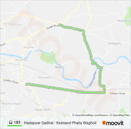 183 Bus Line Map