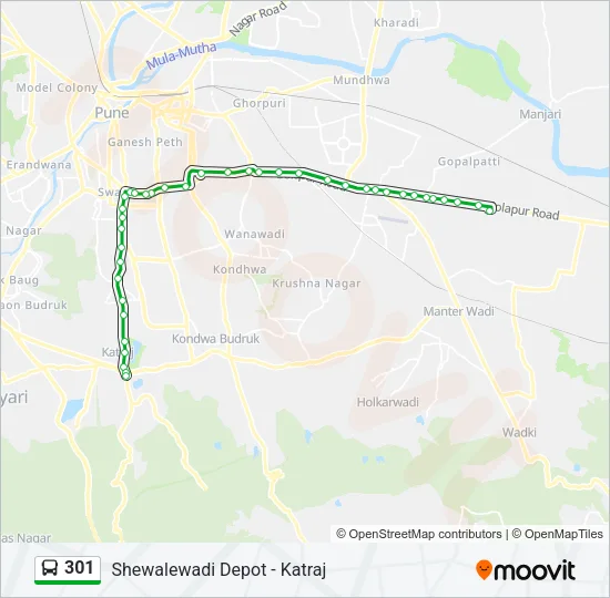 301 Bus Line Map