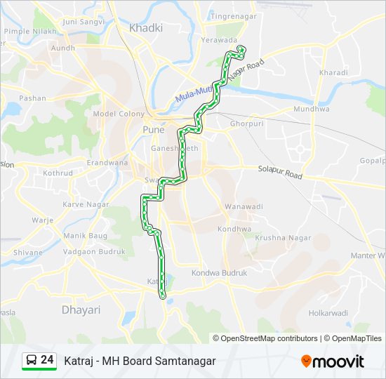 24 bus Line Map