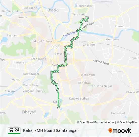 24 Bus Line Map
