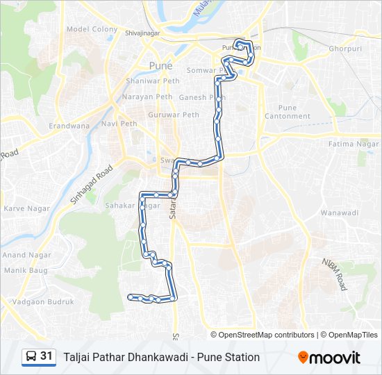 31 Bus Line Map