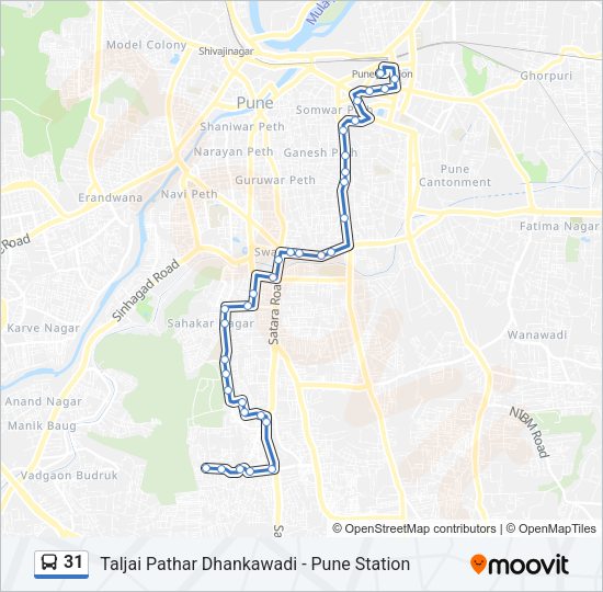 31 Bus Line Map