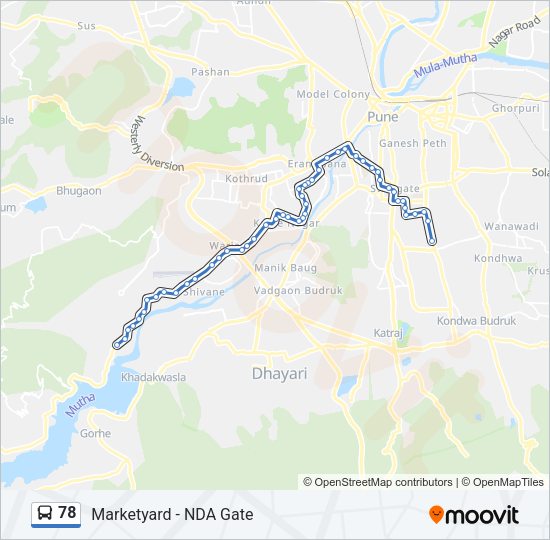 78 Bus Line Map