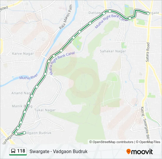 118 Bus Line Map