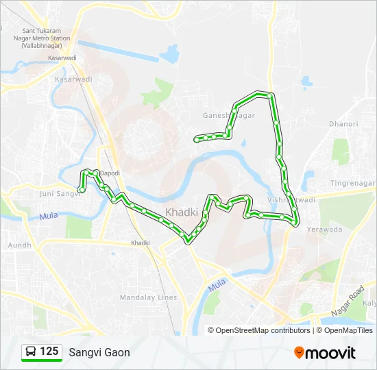 125 Bus Line Map