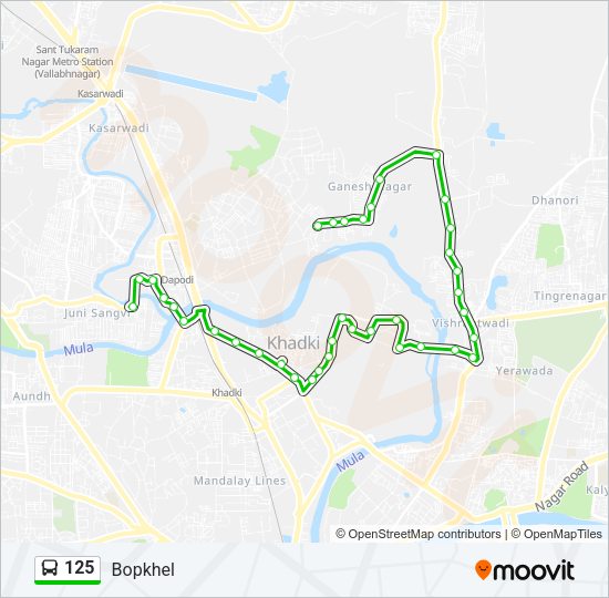 125 Bus Line Map