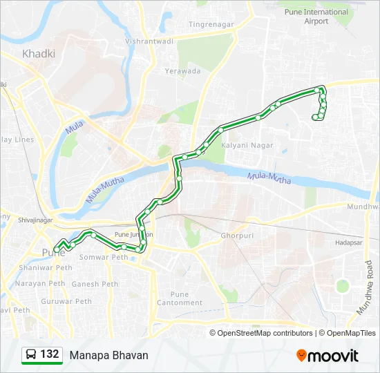 132 Bus Line Map