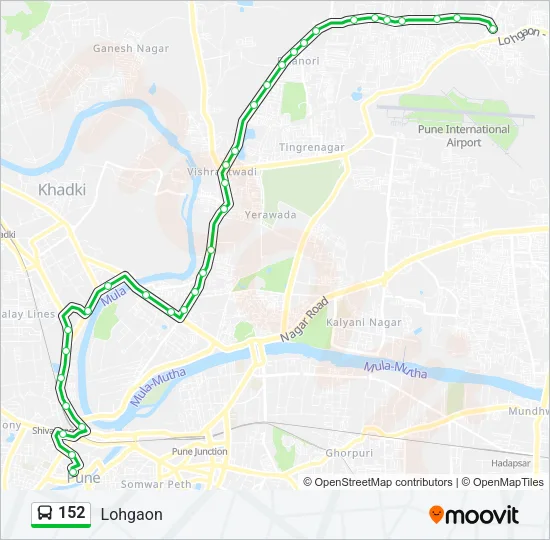 152 Bus Line Map