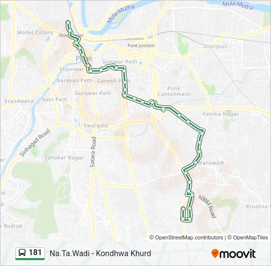 181 Bus Line Map