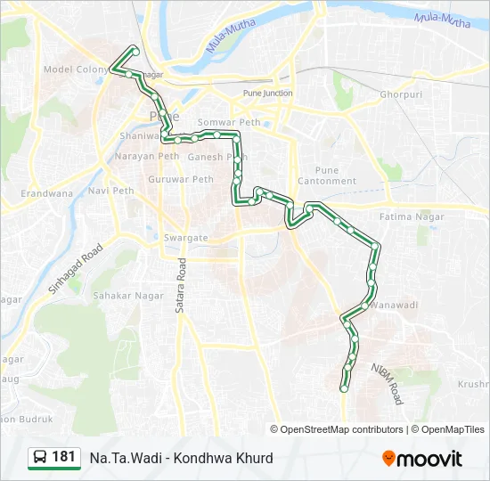 181 Bus Line Map