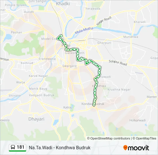 181 Bus Line Map