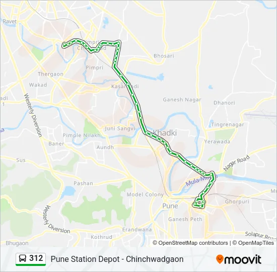 312 Bus Line Map