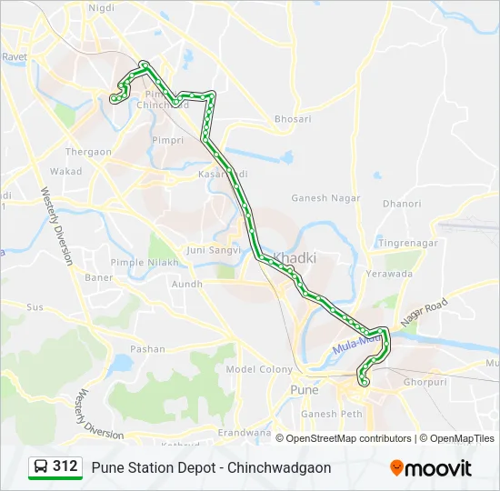 312 Bus Line Map